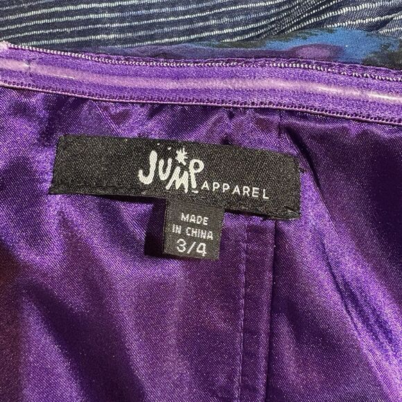 Jump Apparel Dress Womens 3/4 Strapless Purple Gown Prom Formal Beaded Y2K - Picture 7 of 11